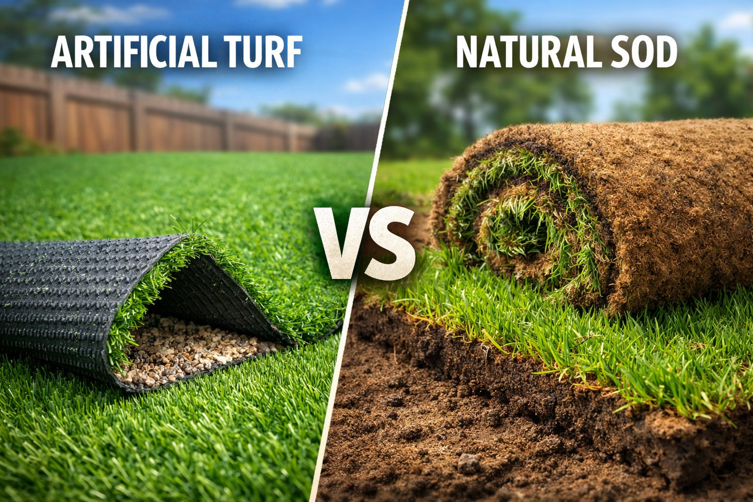 Artificial Turf vs Natural Sod in Cedar City and Southern Utah.